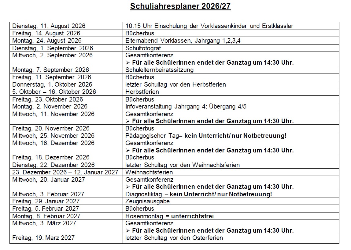 Schuljahresplaner 25 26